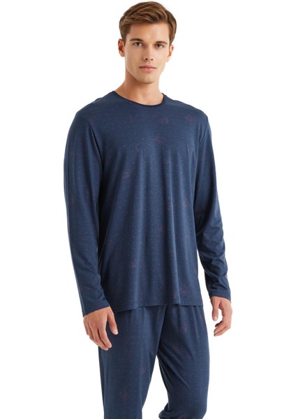 Erkek Lacivert Pijama Takımı 40573 fiyatları