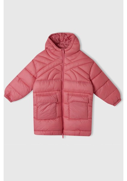 Ej T Uk Kpş Frm_benetton Logo Işlemeli Uzun Mont