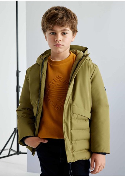 Kışlık Erkek Çocuk Parka Mont - Yeşil modelleri