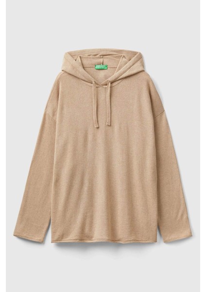 Bn_kaşmir Karışımlı Kapşonlu Kazak fiyatları