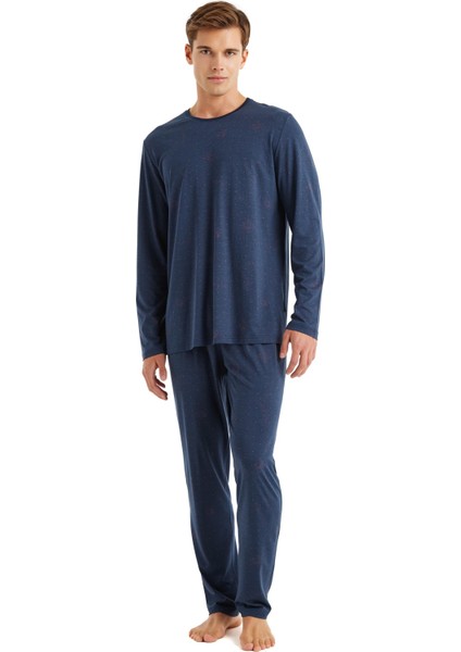 Erkek Lacivert Pijama Takımı 40573