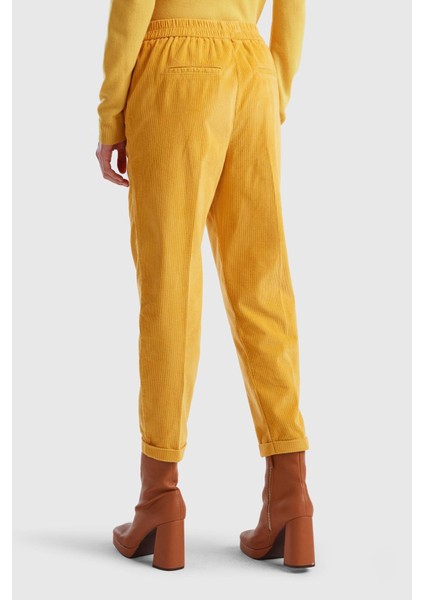 Bn_beli Lastikli Kadife Pantolon modelleri