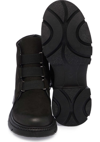 Siyah Nubuk Deri Kadın Casual Bot - K24k1bt67511-A64 Siyah fırsatları