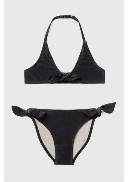 K U_lurexli Halter Bikini Takımı