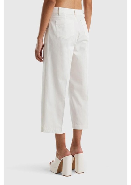 BN_%100 Koton Kısa Geniş Paça Pantolon fiyatları