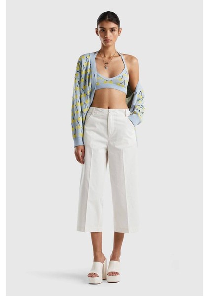 BN_%100 Koton Kısa Geniş Paça Pantolon modelleri