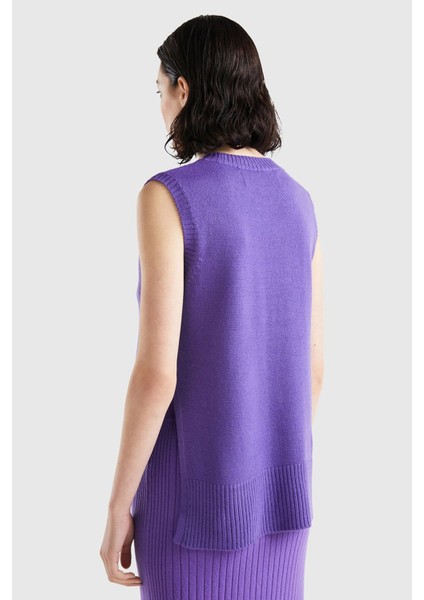 Bn_yün Karışımlı Arkası Uzun Süveter modelleri