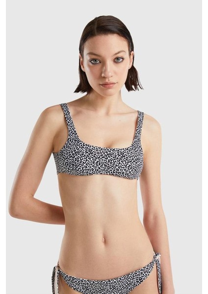 Bn U_leopar Desenli Bikini Üst