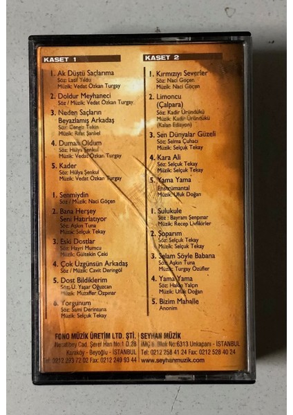 Adnan Şenses Klasikleri 1976-2006 Çift Kaset (Orjnal Dönem Baskı Kaset)