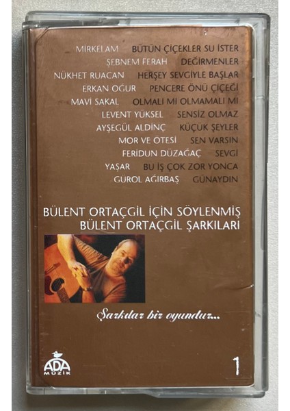 Bülent Ortaçgil Için Söylenmiş Bülent Ortaçgil Şarkıları 1 Kaset (Orjinal Dönem Baskı)