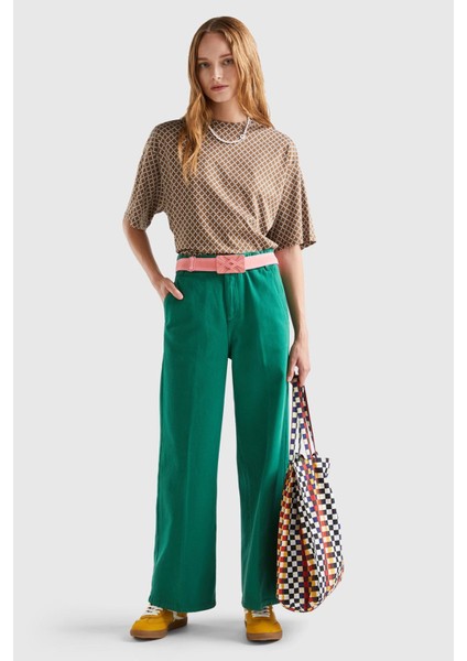 Bn_beli Lastikli Geniş Paça Denim Pantolon indirimleri