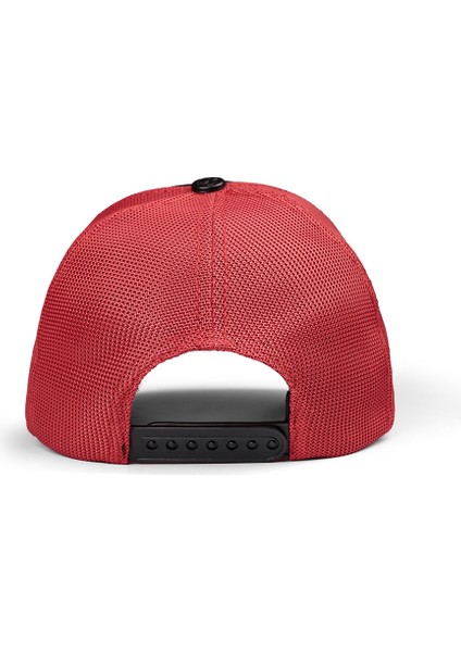 V1 Trucker Parmak - 1 Kod Logolu Unisex Siyah-Kırmızı Şapka indirimleri