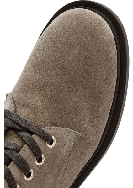 Kadın Vizon Fermuarlı Süet Deri Postal Bot 24WFD201310