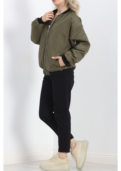 Unisex Bomber Ceket Haki - 20362.1761.