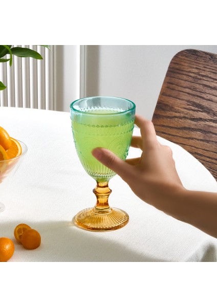 Sunflower Kadeh Bardağı 314 ml Mavi Sarı fiyatları