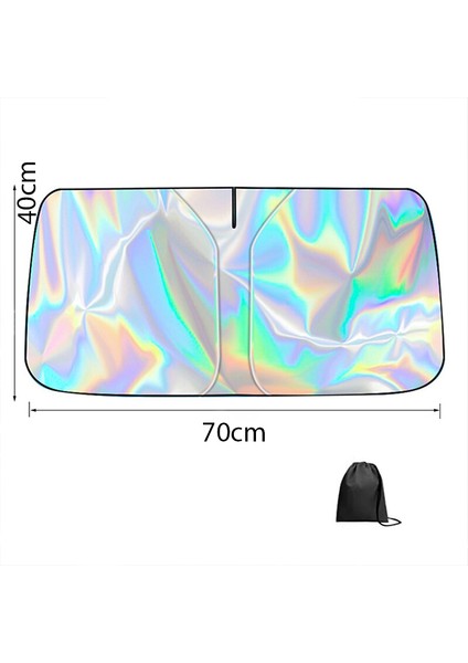 Araba Güneş Gölge Koruyucu Oto Ön Cam GÜNEŞLIK(40CM*70CM) Titanyum Gümüş Katlanabilir fırsatları