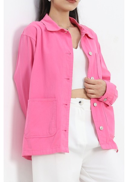 Worker Denim Ceket Pembe - 2374.1367.