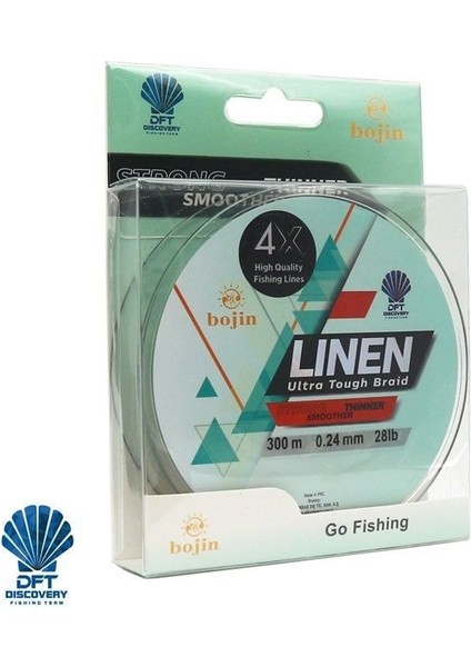 Dft Bojin 4x Linen Ip Misina 0.24 mm 300 M Yeşil fırsatları