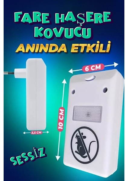 Raddex Fare Haşere Hiper Yüksek Frekanslı Yeni Nesil Haşere Kovucu Elektronik Ultra Sonic XLF103