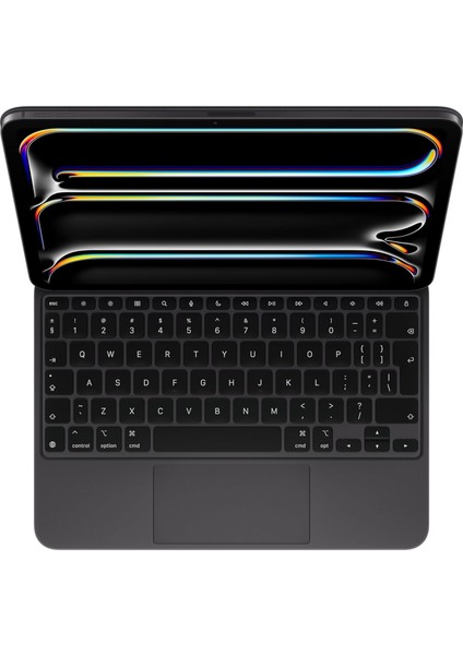 Apple iPad Pro 11 Inc 4. Nesil (2022) Bluetoothlu Touchpadli Manyetik Kapaklı Magic Ingilizce Q Keyboard A2759 A2761 A2435 modelleri