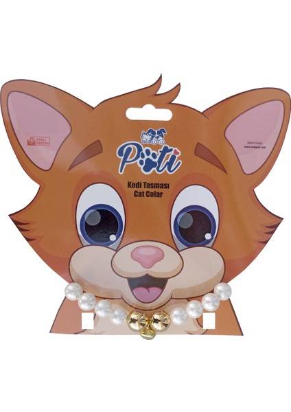 Kedi ve Köpek Lüx Incili Kolye 24 x 28 cm Medium Beyaz modelleri