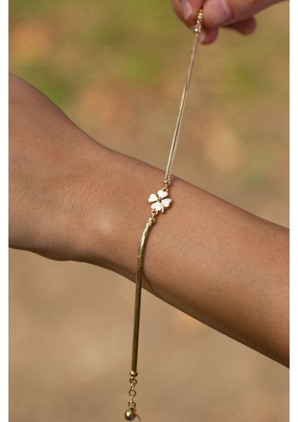 14 Ayar Yonca Balıksırtı Altın Bileklik 14BLK0046 fiyatları