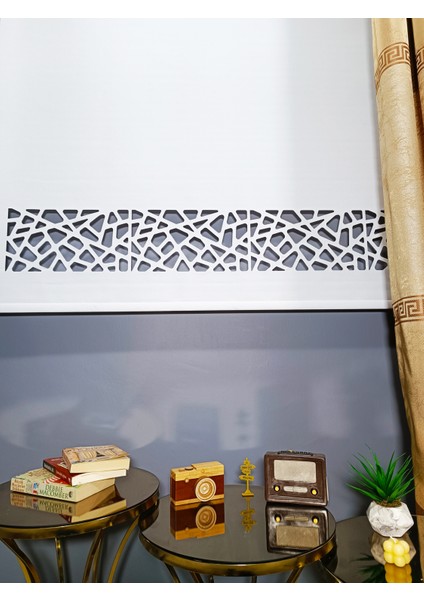 Lazer Kesim Modern Stor Perde KT1004 fiyatları