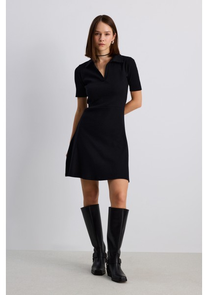 Polo Yaka Fitilli Elbise fiyatları