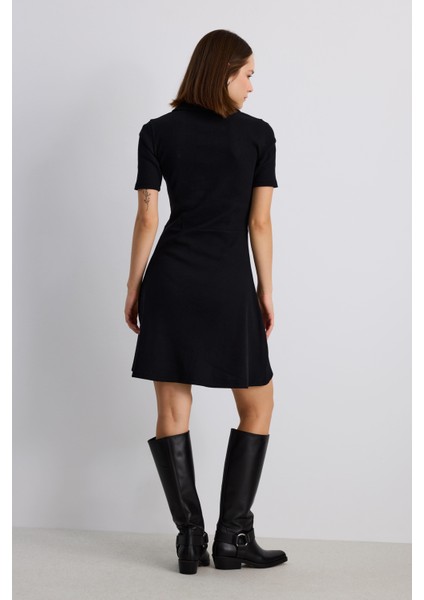 Polo Yaka Fitilli Elbise modelleri