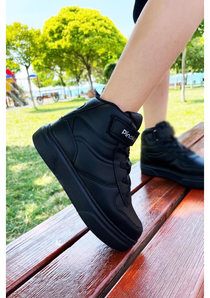 Chicago Ekstra Hafif Unisex Çocuk Spor Bot Siyah