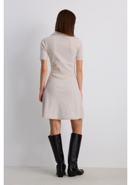 Polo Yaka Fitilli Elbise fırsatları