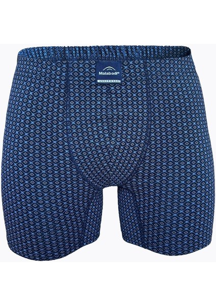 Erkek Desenli 6 Lı Pamuk Elastan Uzun Boxer 6M073