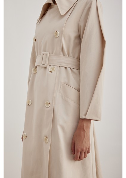 7183111 Kemer Detaylı Pardösü indirimleri