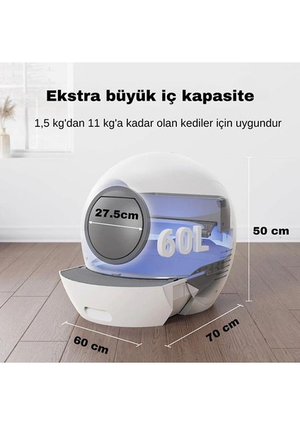 Els Pet Otomatik Smart Pro Akıllı Kedi Tuvaleti