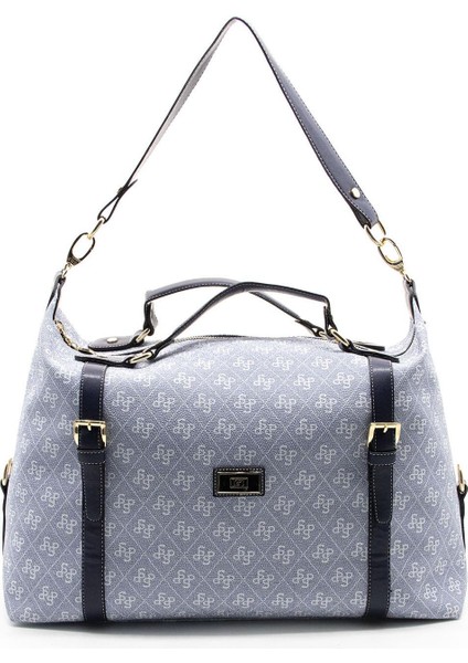 Silver & Polo Mavi - Laci SP1064 Kadın Seyahat Çantası