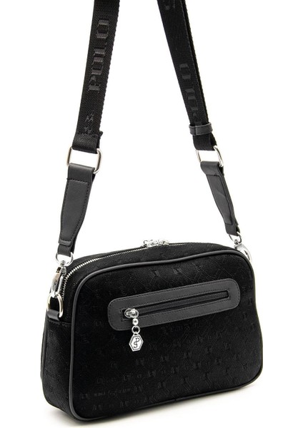 Silver & Polo Siyah - Siyah SP1094 Kadın Çapraz Çanta fırsatları