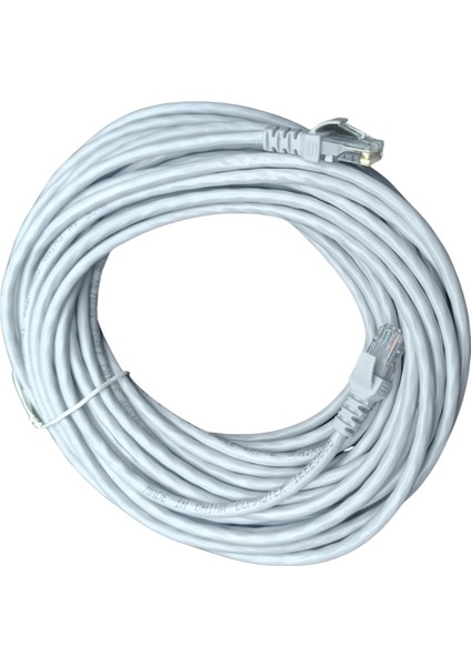 15M Cat6 Utp Network-Ağ-Ethernet Patch Kablosu Lszh 24 Awg (Gri)