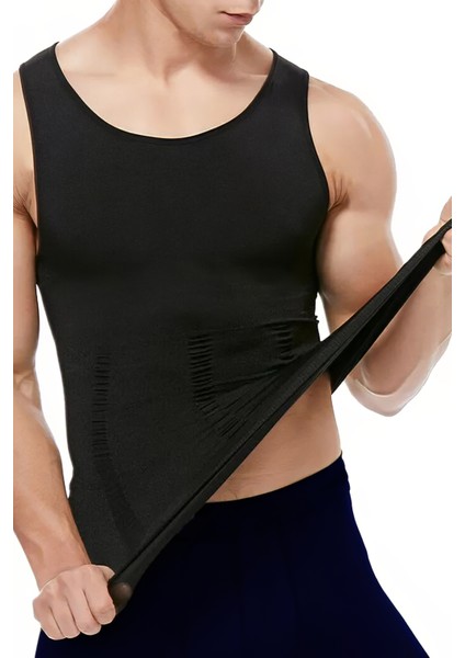 Yukka Erkek Korse Shapewear Atlet Göbek ve Göğüs Toparlayıcı Dik Duruş Sıkılaştırıcı Fit