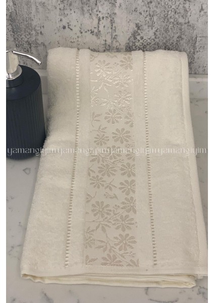 Blossom El-Yüz Havlusu 3 Adet-Krem modelleri
