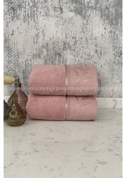 Ditsy El-Yüz Havlusu 2 Adet-Pembe