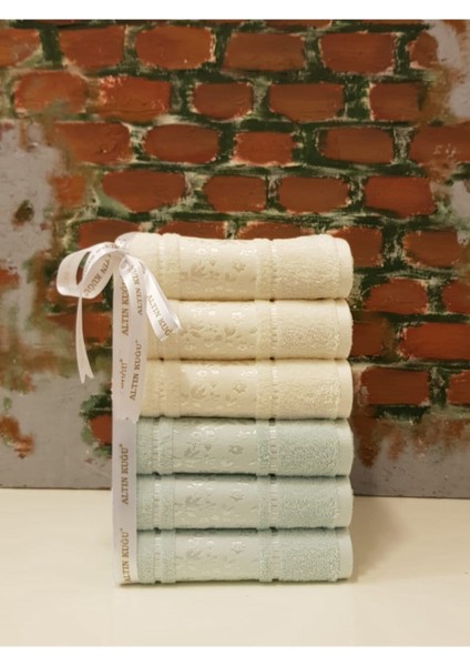 Camellia Havlu 6'lı Mint Krem