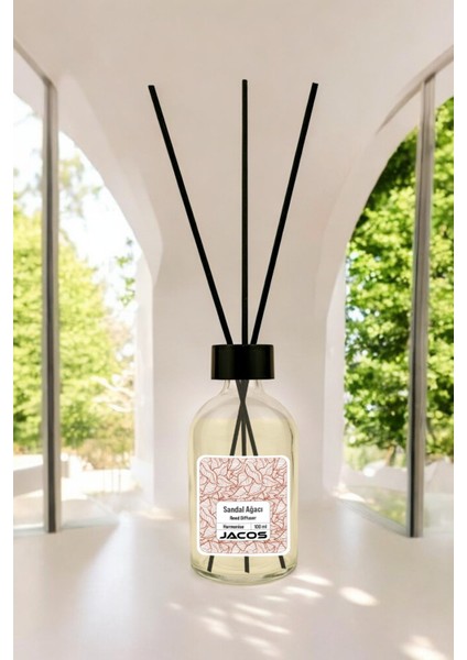 Sandal Ağacı Kokulu Bambu Çubuklu Oda Kokusu 100ML Reed Diffuser