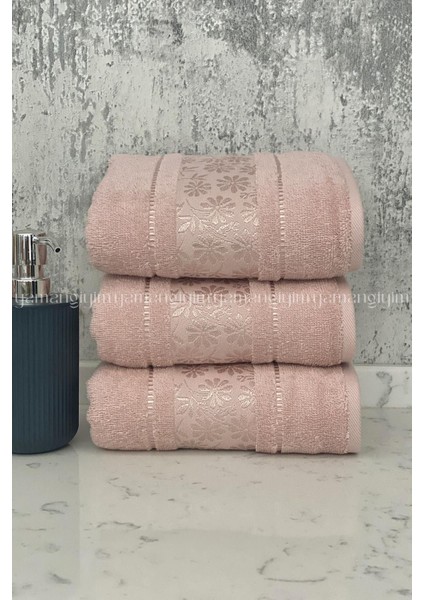 Blossom El-Yüz Havlusu 3 Adet-Pembe