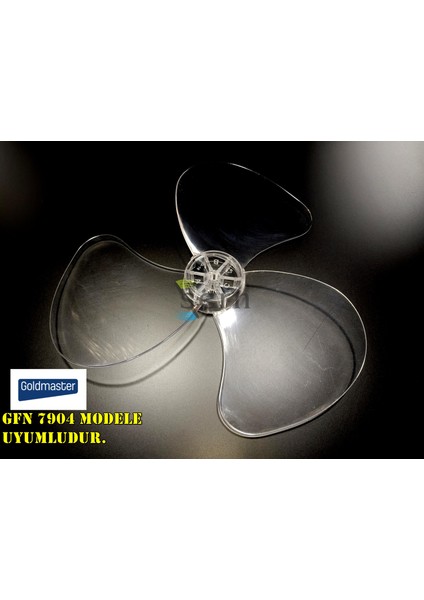 Goldmaster Gfn 7904 Modele Uyumlu Vantilatör Pervanesi 3 Kanat 36CM Sert 16INÇ Şeffaf fiyatları