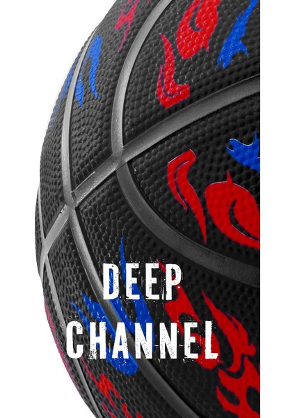 Basketbol Topu Pompalı 7 No TB-500 Buzzers Grafiti Kauçuk Dayanıklı Deep Channel Kabartma