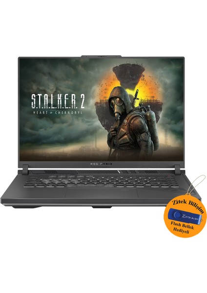 Rog Strix G16 Intel I7-13650HX 32 GB Ram 2 Tb Ssd 6gb RTX4050 16" 165HZ WIN11P G614JU-N3195 ZI717 + Zitek 16 GB Flash Bellek