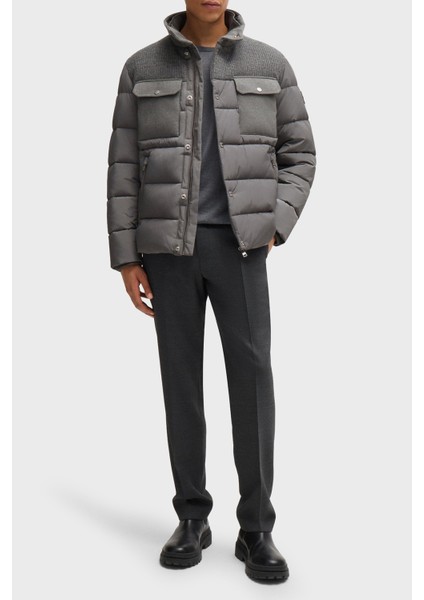 Regular Fit Su Itici Çıkarılabilir Kapüşonlu Mont Erkek Mont 50524358 030