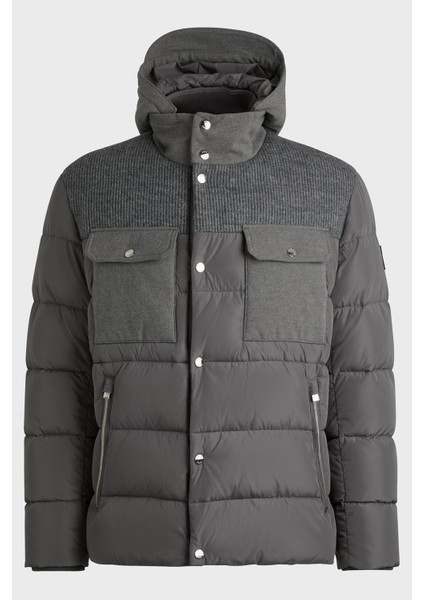 Regular Fit Su Itici Çıkarılabilir Kapüşonlu Mont Erkek Mont 50524358 030