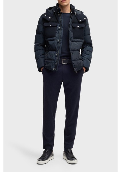 Regular Fit Su Itici Çıkarılabilir Kapüşonlu Mont Erkek Mont 50524358 404