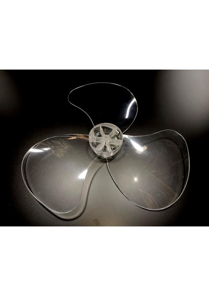 Cvs Dn 91002 Modele Uyumlu Vantilatör Pervanesi 3 Kanat 36CM Sert 16INÇ Şeffaf